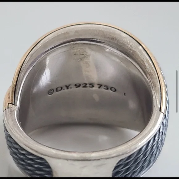 David Yurman Origami Crossover Ring. - Picture 4 of 10